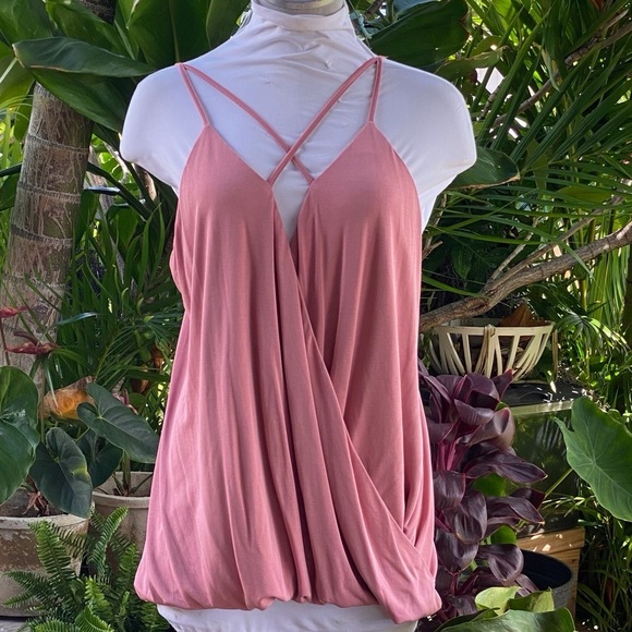 Gigio mauve spaghetti strap blouse - Picture 1 of 4